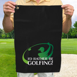 Dito engraçado de golfe Jogador de golfe moderno E