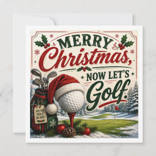 Dito engraçado de Natal de golfe para golfista
