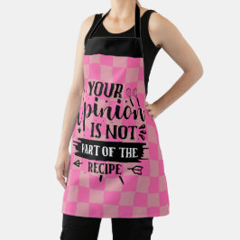Dito engraçado retrô da cozinha Rosa