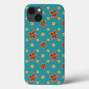 Ditsy Floral no Teal Samsung Galaxy Nota 4 Caso