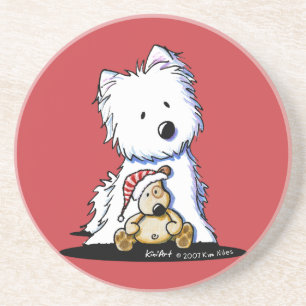 Ditto & Pudge Westie Dog Porta copos