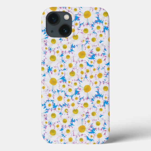 Ditzy Daisies no iPhone 6 Xtreme personalizado azu (Verso)