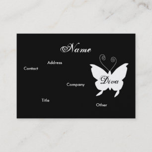 Diva Butterfly I Cartão de visita - Comusível