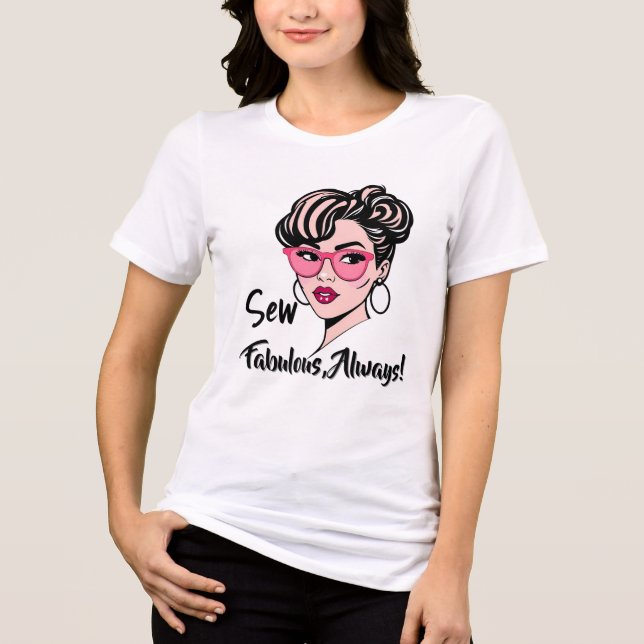 Diva de costura química retrô (Frente)