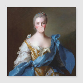 Diva de pastilha elástica com Cartões de agradecim