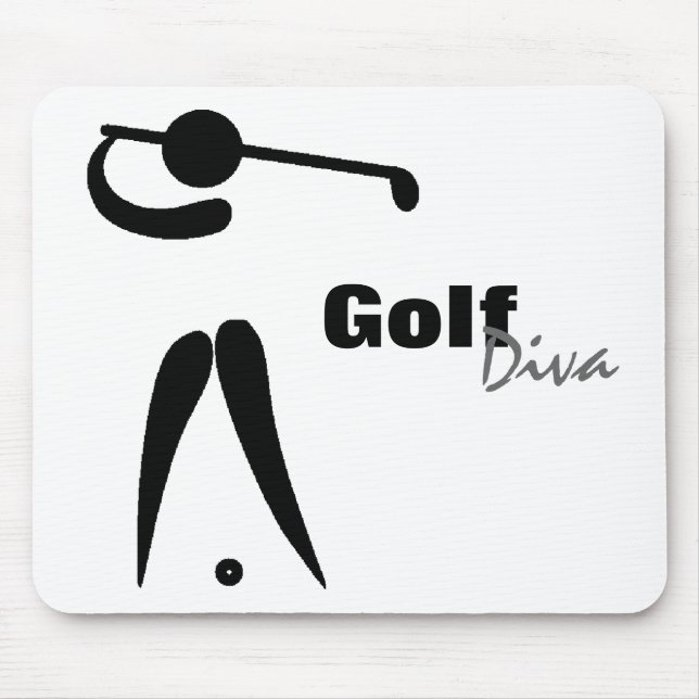 Diva Mousepad do golfe (Frente)
