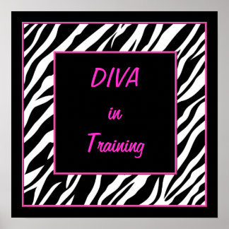 Diva na poster de treinamento