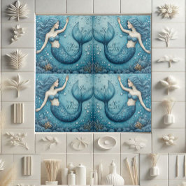 Dive Dream Rise Ocean Mermaid Aqua blue Coral Reef