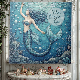 Dive Dream Rise Ocean Mermaid Swimmer Empowerment 