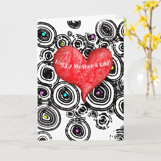 Diversão 5x7 e Cartão de Dia das Mães Engraçado (Flor Amarela)