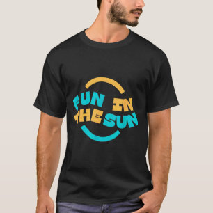 Diversão ao Sol _ Camiseta Gráfica de Verão Casual