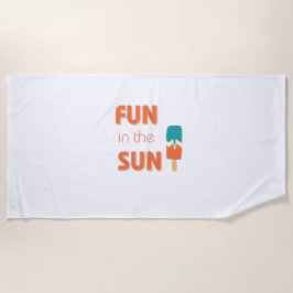 diversão ao sol. Toalha de praia