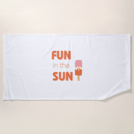 diversão ao sol. Toalha de praia