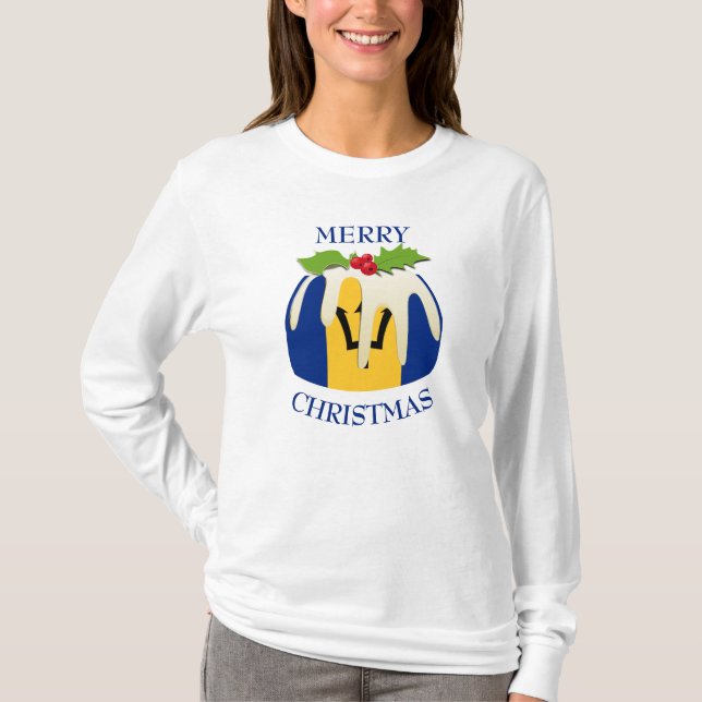 Diversão | BARBADOS | Camiseta de Natal (Frente)
