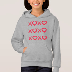 Diversão beijos de amor XOXO desgastado