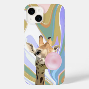 Diversão Bubblegum soprando Girafa Líquida Azul