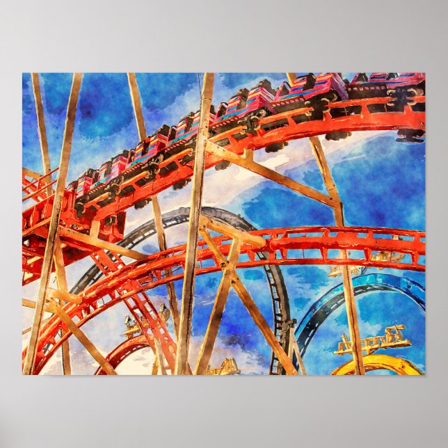 diversão com a poster de porta copos de de rolagem (Frente)