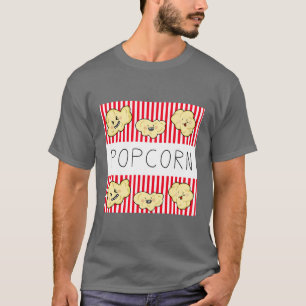 Diversão com Pipoca – Camiseta do Amante de Lanche