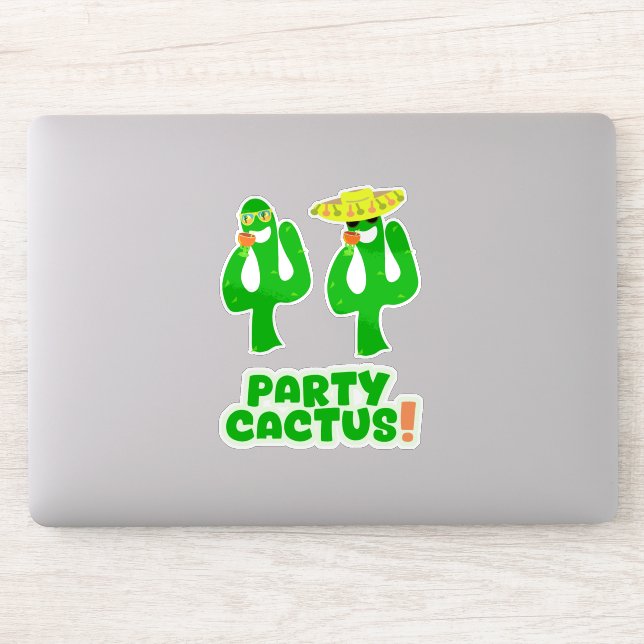 Diversão Conjunto de Adesivos de Cacto de Festa Le (Computador)
