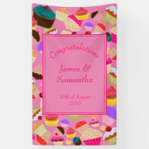 Diversão, Cupcake Rosa Brilhante - Casamento