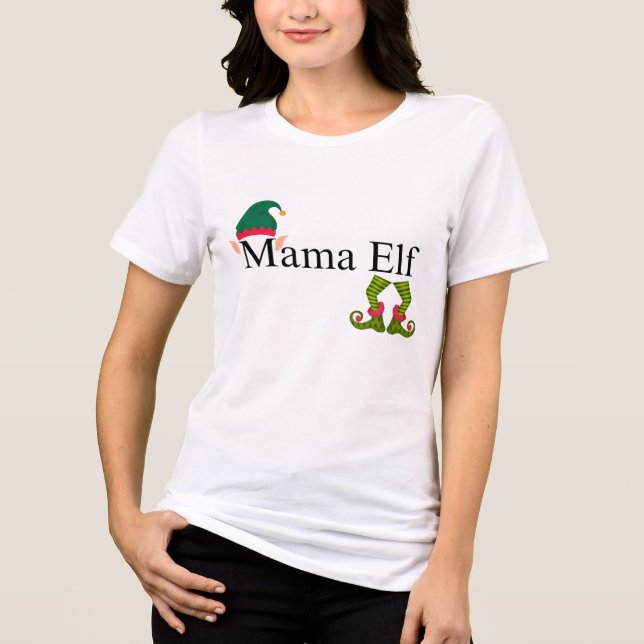 Diversão Da Família Elf: Camisas De Natal Iguais (Frente)