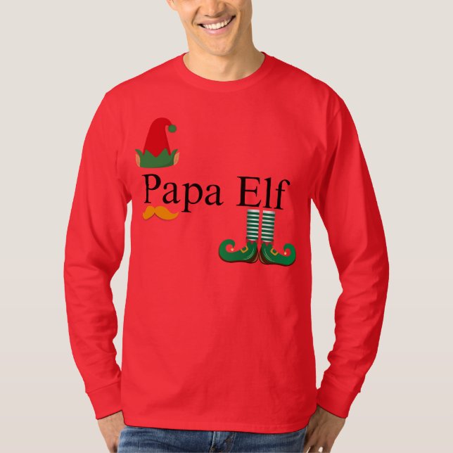 Diversão Da Família Elf: Camisas De Natal Iguais (Frente)