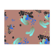 Diversão de Blobs Coloridos de Abstrato de Cartão 