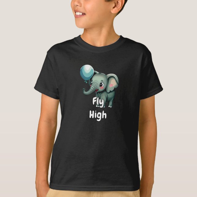 Diversão de Camisa Elefante Legal Melhor Na moda (Frente)