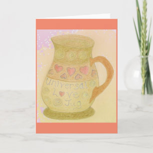 Diversão de Cartões de Amor Jug & World Round/Piad