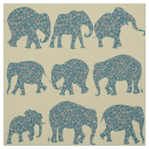 Diversão de Elefantes Paisley, Tecido Paisley Patt