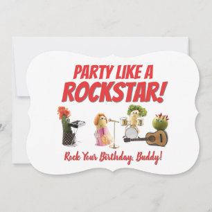 Diversão de música cartão de aniversário amigo com