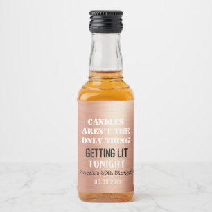 Diversão De Rosa Gold Foil A Qualquer aniversário 