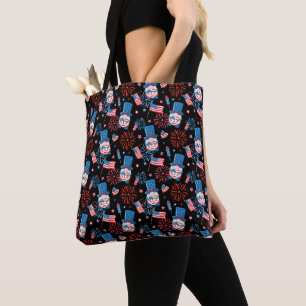 Diversão de Verão Gnomo 4 de julho Tote Bag