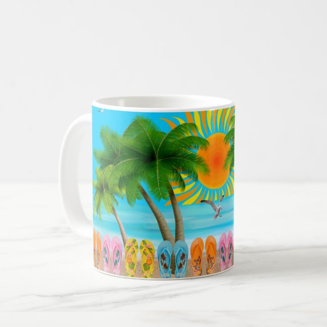 Diversão de Verão na Praia Caneca de Café (Frente Esquerda)