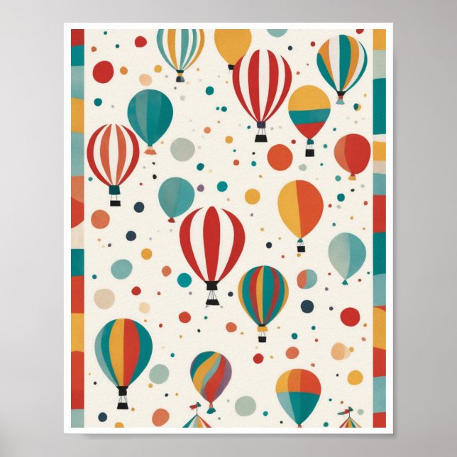 diversão divertida de abstrato art wall poster cir (Frente)