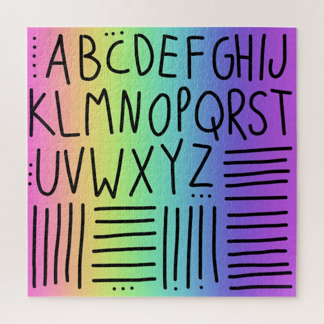 Diversão do alfabeto Rainbow Quebra-cabeça (Vertical)