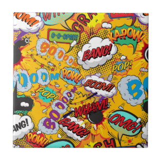 Diversão Explosões de Arte Pop de Quadrinhos Retrô