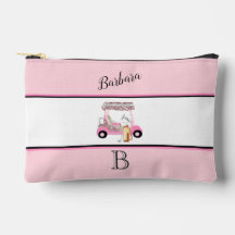 Diversão Glitzy Golf Cart Monograma