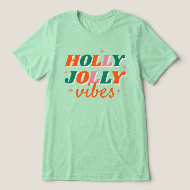 Diversão Holly Jolly Vibes Design de Natal (Design frontal)