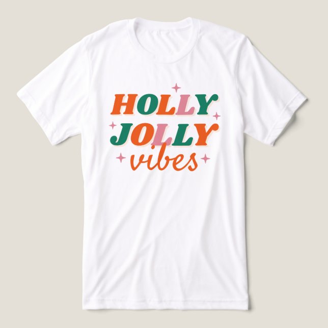 Diversão Holly Jolly Vibes Design de Natal (Design frontal)
