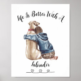Diversão Labrador Wall Art Poster