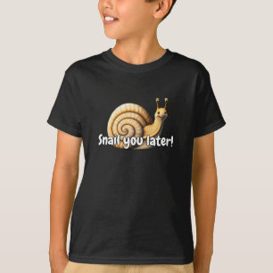 Diversão Legal da Camisa de Caracol Melhor Na moda