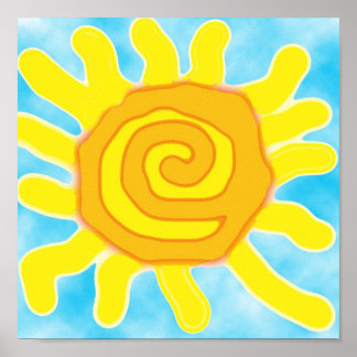 Diversão na Poster do Sol