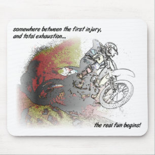 Diversão Real Moto Motocross Mouse Pad Capacho de