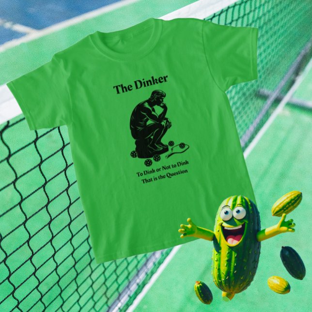 Diversão Retro A Camisa Do T-Shirt Do Pickleball D (Pickleball green!)