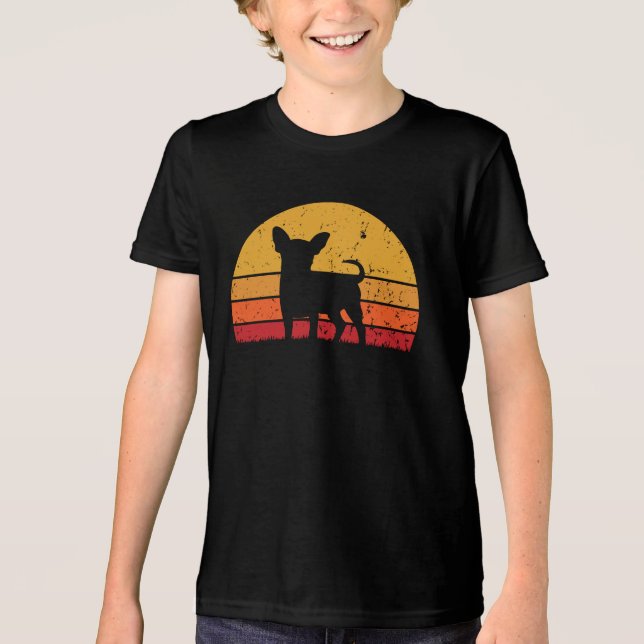 Diversão Retro Vintage Sunset Chihuahua (Frente)