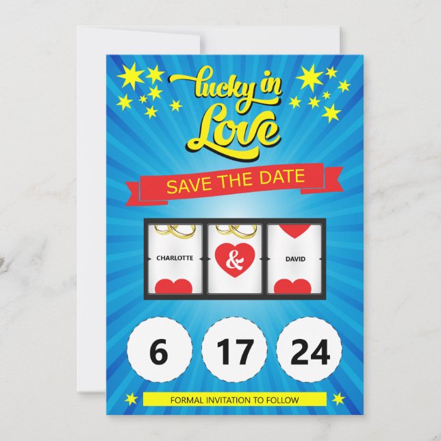 Diversão Salve o Anúncio de Casamento de Data (Frente)