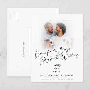 Diversão Vem Com Bebida Foto Salva A Data Anúncio