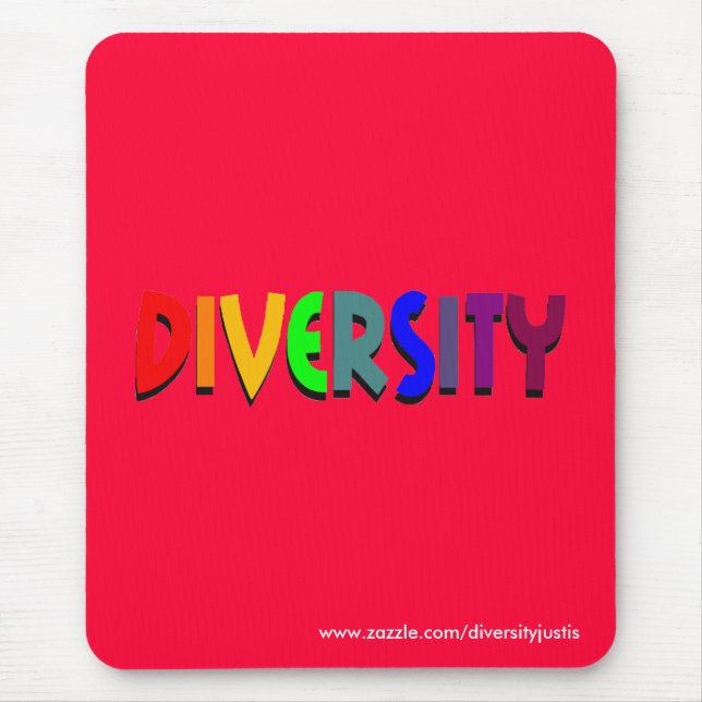 Diversidade (arco-íris) Mousepad (estilo vertical) (Frente)