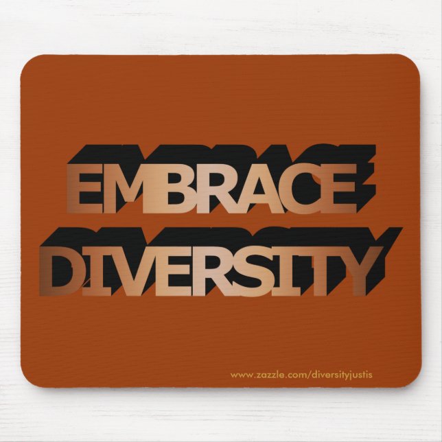 Diversidade Mousepad do abraço (Frente)